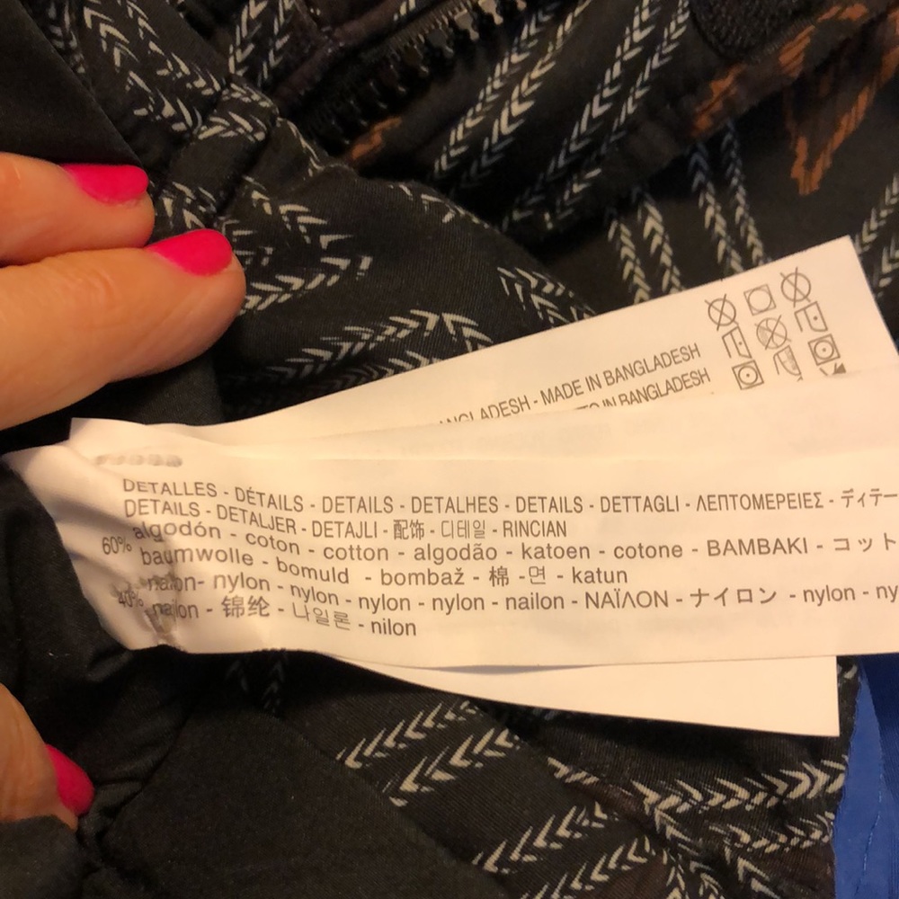 Zara Man Coat Diamond Color Block Pattern Sz M - image 7